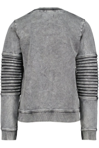 4President acid wash sweater Milan black